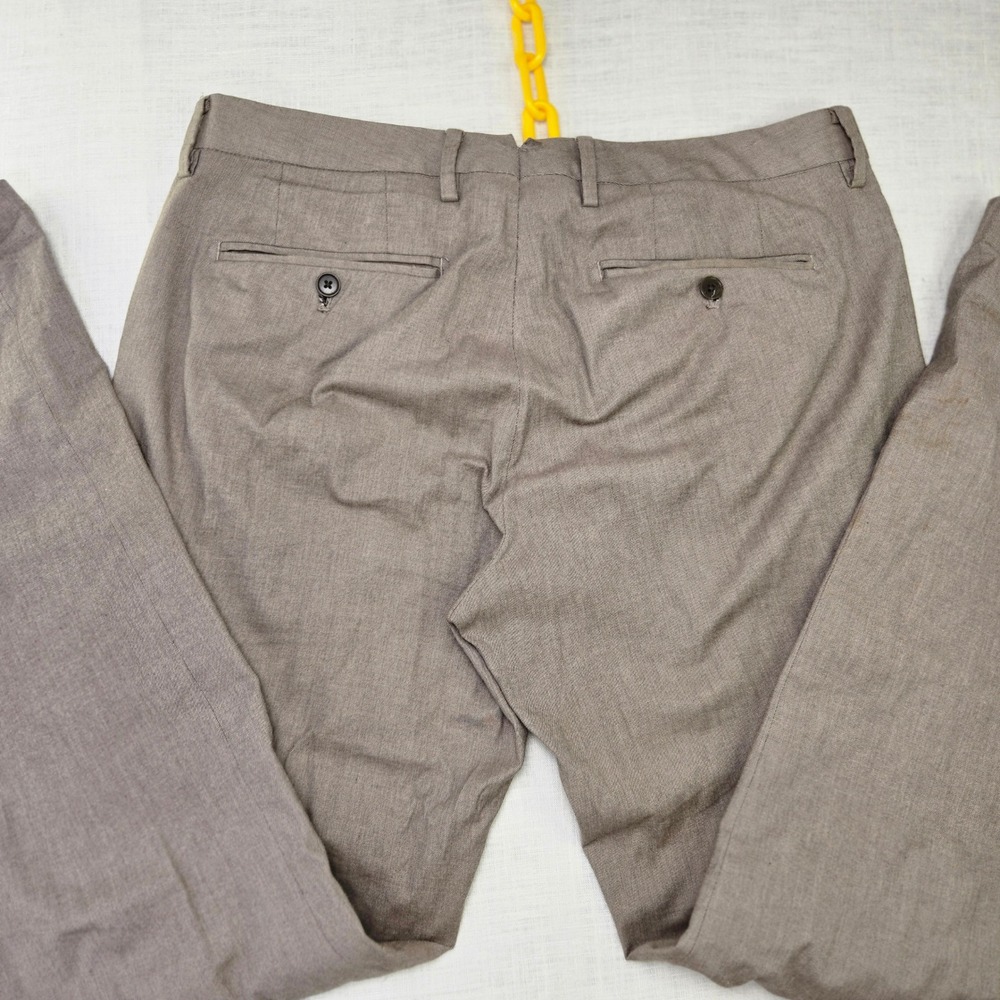 Bonobos Slim Chinos 33x34 Mens Tan Brown Stretch Cotton Trousers Business Casual - Picture 3 of 12